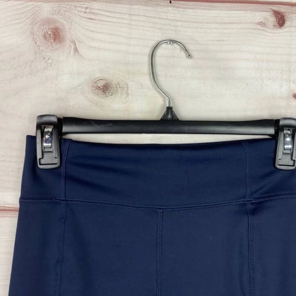 Gap Dry Shorts Teen Girls XL 12‎ Blue Biker Stretch Mid Rise Pull On Solid